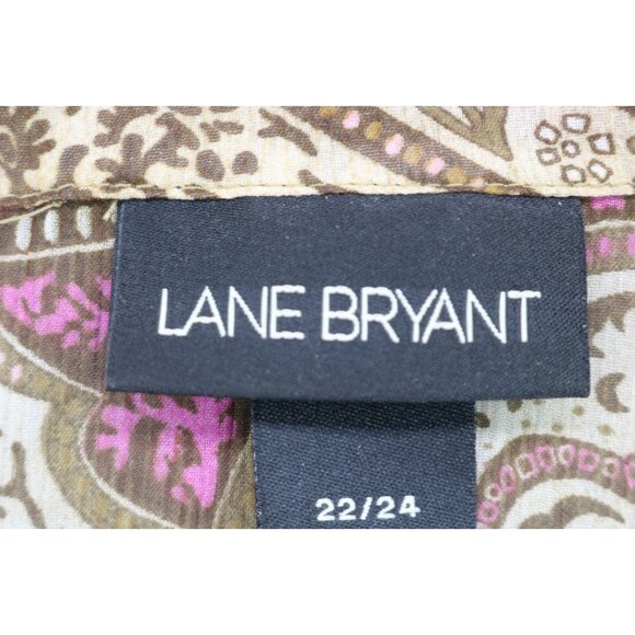 Lane Bryant 3/4 Wide Sleeve Sheer Tunic-Beaded-Sequins-Size 22/24-BOHO - Picture 8 of 13